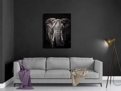 Elephant Black & White