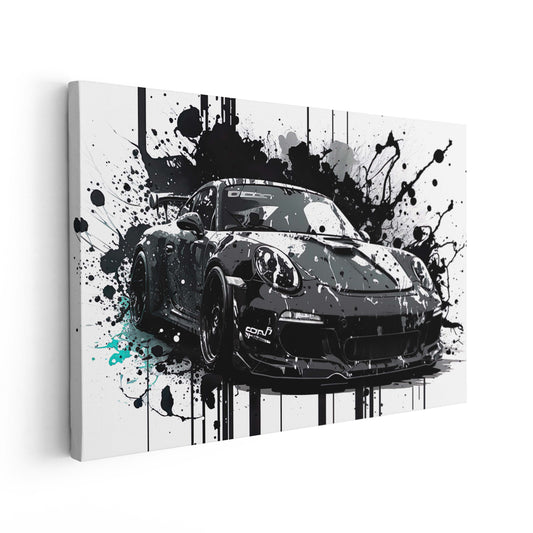 Porsche GT3 Black Splatters