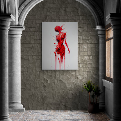 Woman Red Paint