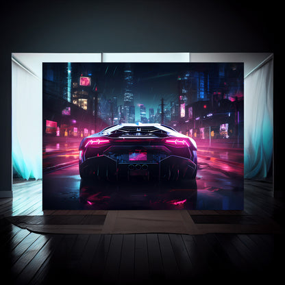Lamborghini Huracan Cyberpunk Rear